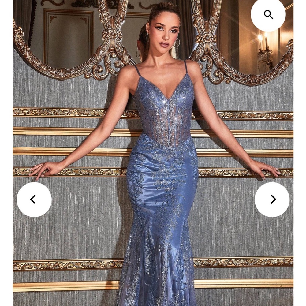 Elegant Blue Prom Dress